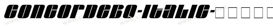 ConcordeBQ-Italic字体转换