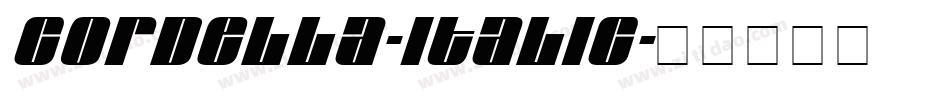Cordella-Italic字体转换