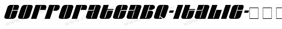 CorporateABQ-Italic字体转换