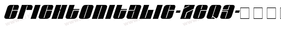 CrichtonItalic-Zeq3字体转换