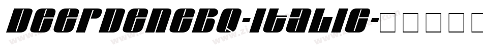 DeepdeneBQ-Italic字体转换