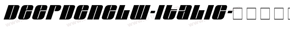DeepdeneLW-Italic字体转换