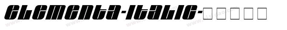 Elementa-Italic字体转换