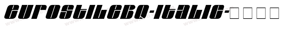 EurostileBQ-Italic字体转换