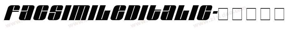 FacsimiledItalic字体转换