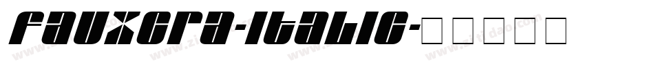 FauxCRA-Italic字体转换