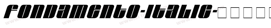 Fondamento-Italic字体转换