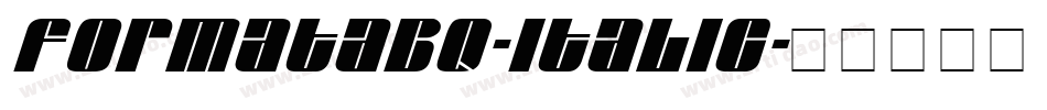 FormataBQ-Italic字体转换