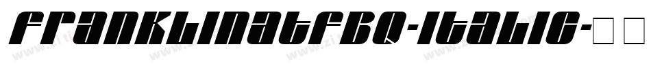 FranklinATFBQ-Italic字体转换