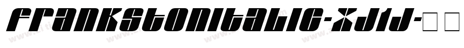 FrankstonItalic-Xj1j字体转换