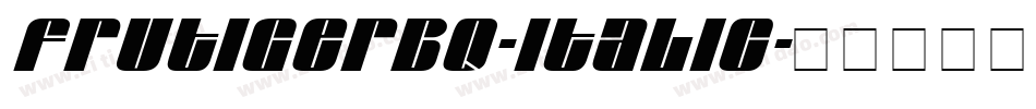 FrutigerBQ-Italic字体转换