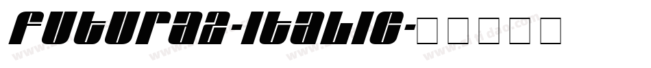 Futura2-Italic字体转换