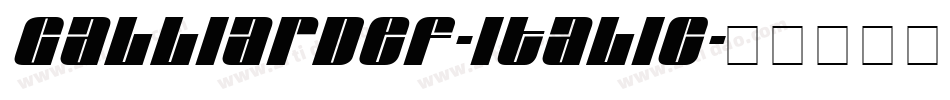 GalliardEF-Italic字体转换