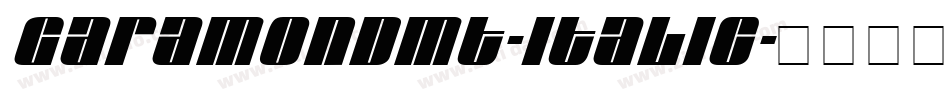 GaramondMT-Italic字体转换