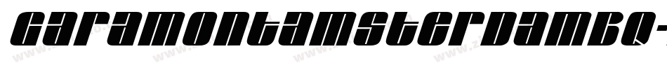 GaramontAmsterdamBQ-Italic字体转换