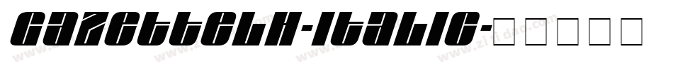 GazetteLH-Italic字体转换