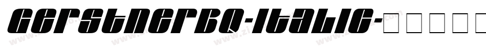 GerstnerBQ-Italic字体转换