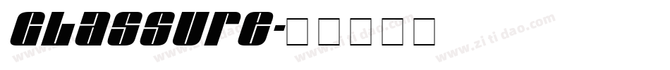 Glassure字体转换