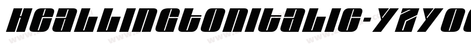 HeallingtonItalic-Yzyoq字体转换