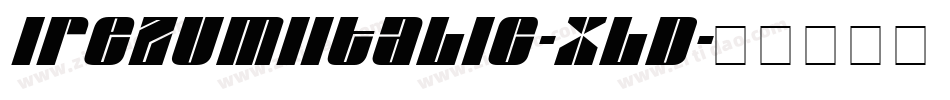 IrezumiItalic-Xld字体转换