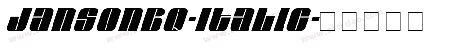 JansonBQ-Italic字体转换