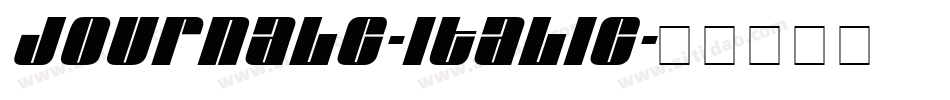 JournalC-Italic字体转换