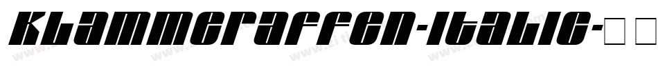Klammeraffen-Italic字体转换
