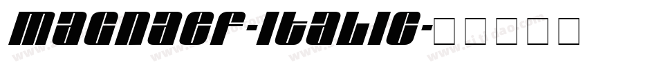 MagnaEF-Italic字体转换