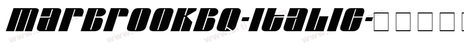 MarbrookBQ-Italic字体转换