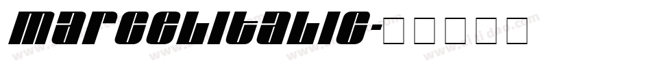 MarcelItalic字体转换