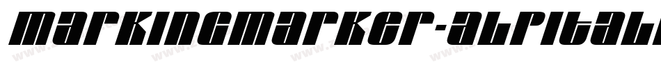 MarkingMarker-ALPItalic字体转换