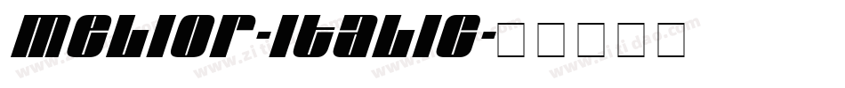 Melior-Italic字体转换