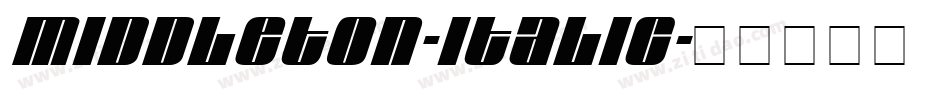 Middleton-Italic字体转换