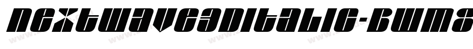 Nextwave3DItalic-BwM8字体转换
