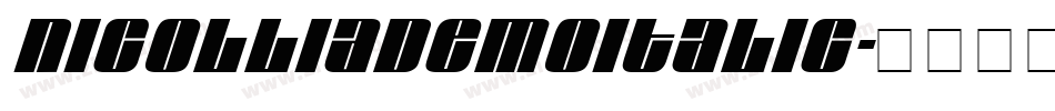 NicolliaDEMOItalic字体转换
