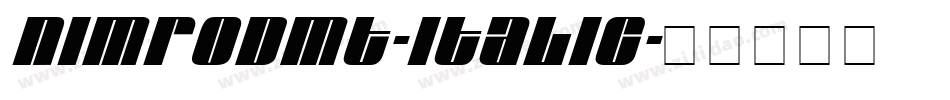 NimrodMT-Italic字体转换