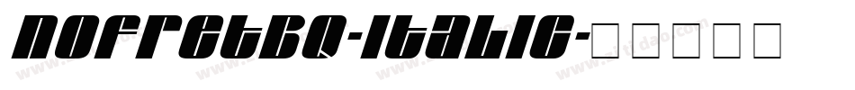 NofretBQ-Italic字体转换