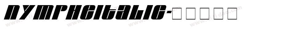 NympheItalic字体转换