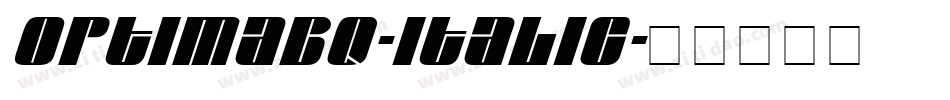 OptimaBQ-Italic字体转换