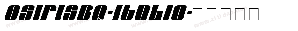 OsirisBQ-Italic字体转换