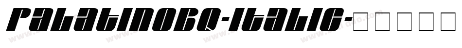 PalatinoBQ-Italic字体转换