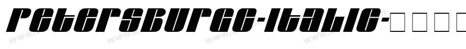 PetersburgC-Italic字体转换