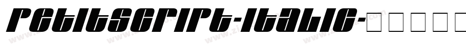 Petitscript-Italic字体转换