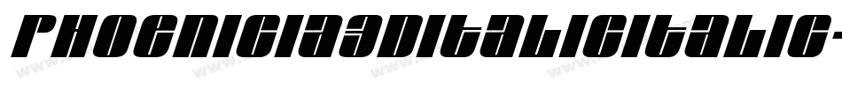 Phoenicia3DItalicItalic-Ewrj字体转换