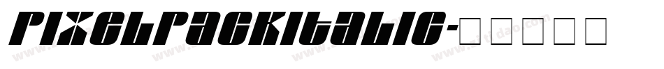 PixelpackItalic字体转换