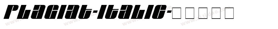 Plagiat-Italic字体转换 Plagiat-Italic字体转换