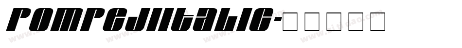 PompejiItalic字体转换