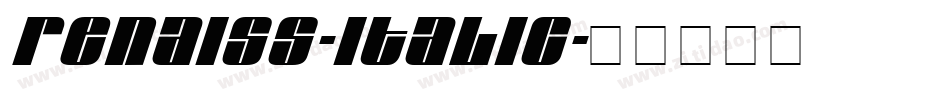 Renaiss-Italic字体转换