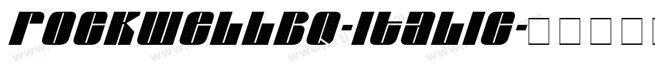 RockwellBQ-Italic字体转换