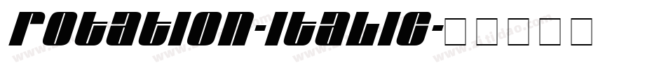 Rotation-Italic字体转换